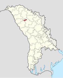 Bălți highlighted red in Moldova