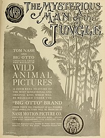 The Mysterious Man of the Jungle advertisement (Moving Picture World, 1914)
