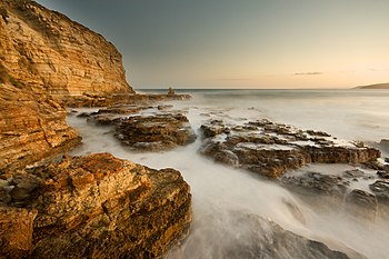 Long-exposure photograph