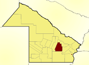 Location of Presidencia de la Plaza Department within Chaco Province