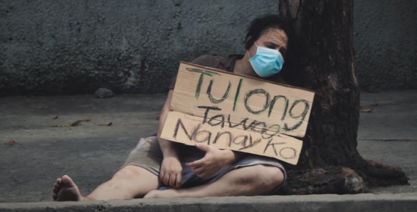 ForeignGerms as a beggar on one of his social experiment videos.