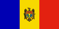 1:2 The obverse of the flag of Moldova from 1990 until 2010