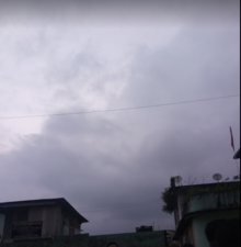 Monsoon clouds in Gangtok