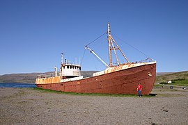 Oldest steel ship in Iceland