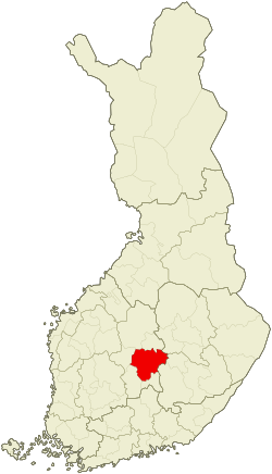 Location of Jyväskylä sub-region