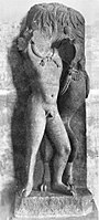 The Mathura Herakles, strangling the Nemean lion (Kolkata Indian Museum).[95]