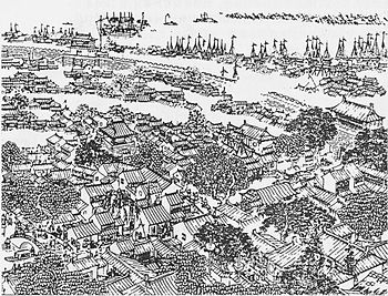 A Ming Dynasty drawing of Shanghai