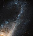 Detail of a region of extremely rapid star formation in this "starburst galaxy".[12]