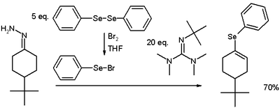 Vinyl selenide synthesis