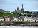 The Buckie Cathedral, viewed from the sea