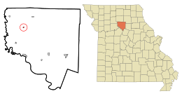 门敦市在美国密苏里州的位置