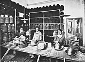 Family-owned hat factory in Montevarchi, Italy, date unknown.