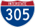 Interstate 305 marker