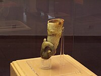 This one almost looks like a Persian rhyton; Museum of the Western Han Dynasty Mausoleum of the King of Nanyue, Guangzhou.
