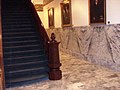 Interior, showing marble floor and wainscotting