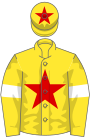 Yellow, Red star, Yellow sleeves, White armlets, Yellow cap, Red star