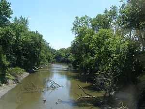 Iroquois River in Brook, Indiana.