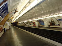 Line 7 platforms at Pierre et Marie Curie