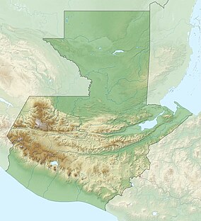 Map showing the location of Trifinio Biosphere Reserve