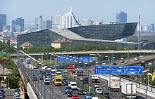 A23 autobahn in Vienna