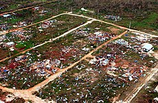 Storm damage on Guam