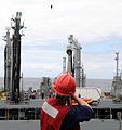 Shot line firing from USS Freedom to USNS Guadalupe, 2010.