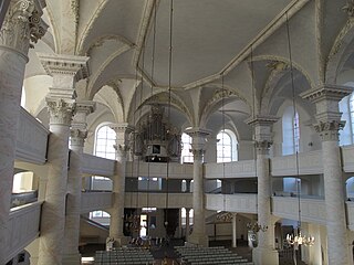 Interior, view to the organ