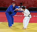 Bronze medal match: Romain Valadier-Picard vs. Oleh Veredyba (left)