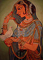 Bani Thani painting, Rajasthan.