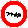 No horse-drawn vehicles