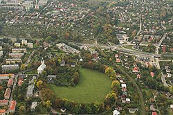 Gord in Stare Bielsko from above