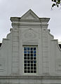 All-seeing eye in a Cape Dutch gable in Stellenbosch, South Africa