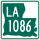 Louisiana Highway 1086 marker