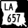 Louisiana Highway 657 marker
