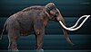 Artist's restoration of an Columbian mammoth.