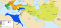 Antipatrid dynasty of Macedonia (310-294 BC), Lysimachid dynasty of Thrace (306-281 BC), Seleucid Empire (312-63 BC) and Ptolemaic Kingdom (305-30 BC) in 301 BC.