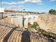 Different view of the overflow release on the Grand Canal.