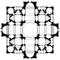 Bramante's plan for St Peter's Basilica, 1503–06