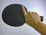 Shakehand grip (backhand)