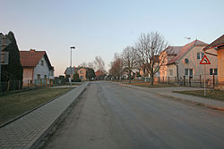 Road through Třtěnice