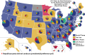 U.S. States by Vote Distribution, 2016 (Republican Party)