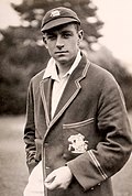 Image of Hammond in cricket kit