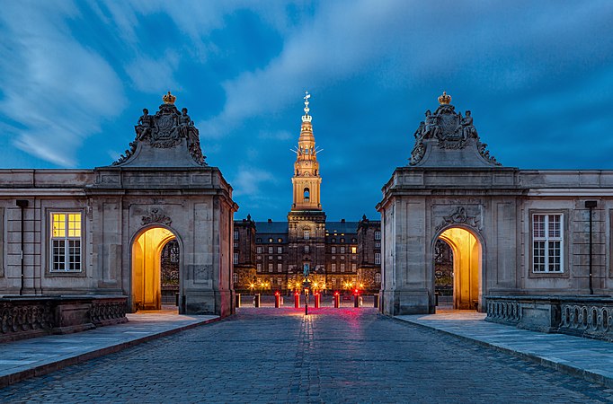 位于丹麦哥本哈根的克里斯蒂安堡宫。