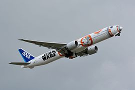 ANA Boeing 777-300ER featuring the BB-8