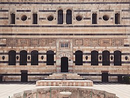 位于叙利亚大马士革的阿兹姆宫，建筑立面使用了阿卜拉克技术（18世纪）。