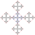 Self-similarities II - keeping corner squares.