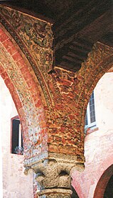 Detail of the late Gothic frescoes