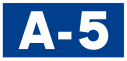 A-5高速公路标志