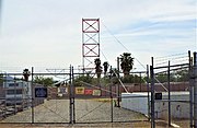 Different view of the Blythe-Ehrenberg-Pipeline suspension bridge