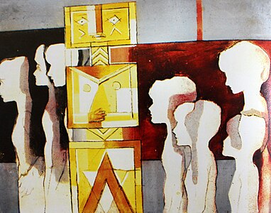 Seeking new idols, 1968, 布面油画, 80x100